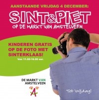 Kinderen gratis op de foto met Sinterklaas